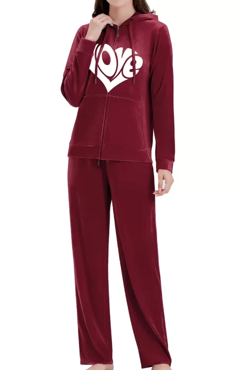 New Style 2024 Best Seller New Service Fashion Female Plain Velour Tracksuit Women Velvet Tracksuits For Girls