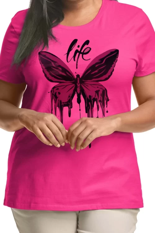 High Quality Cotton Durable Printed Plus Size T-shirts for Women Breathable Pakistan Women’s T-shirts